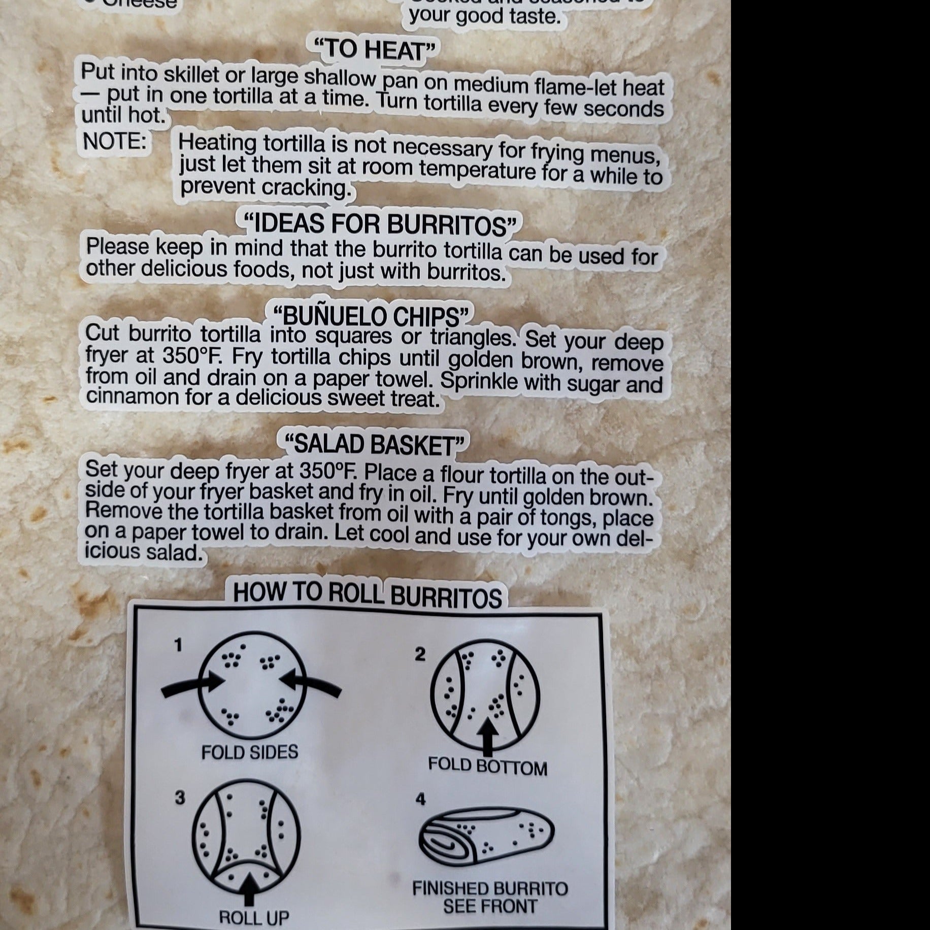 El Milagro Burrito 12 inch