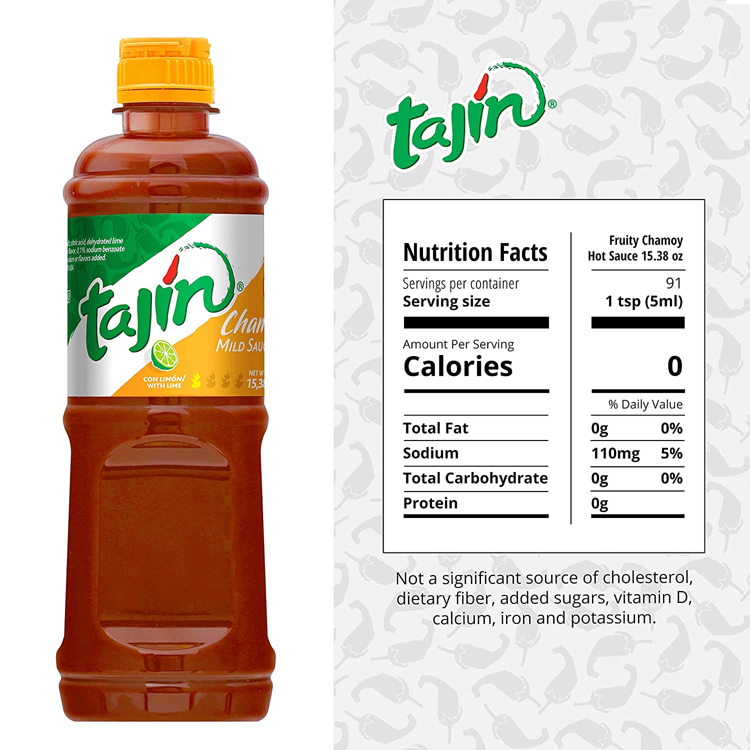 Tajin Fruity Chamoy Hot Sauce 15.38 oz (Pack of 2 Bottles) FREE SHIPPING