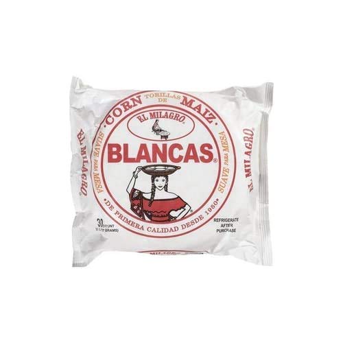 El Milagro Tortillas Blancas Box 16 packs of 30 each 480 Tortillas Total
