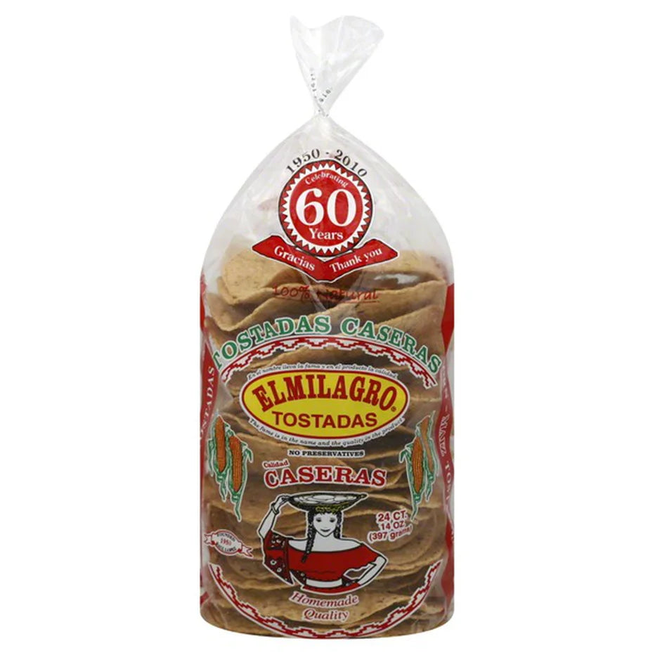 El Milagro Tostadas 2 packs