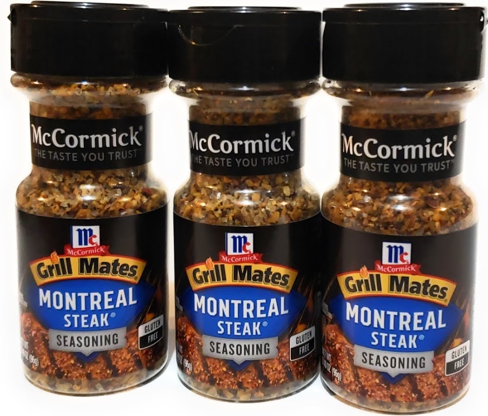 McCormick Grill Mates Montreal Steak Seasoning, 3.40 OZ (Pack - 3)  Free Shipping